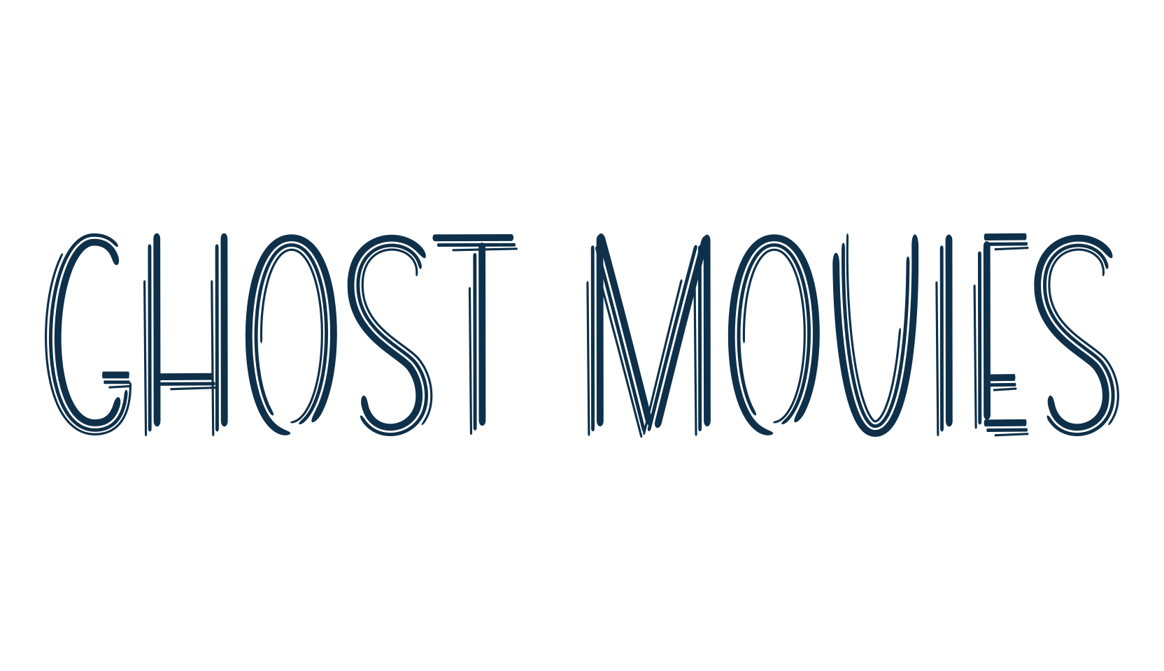 Ghost Movies, fancy decorative font preview