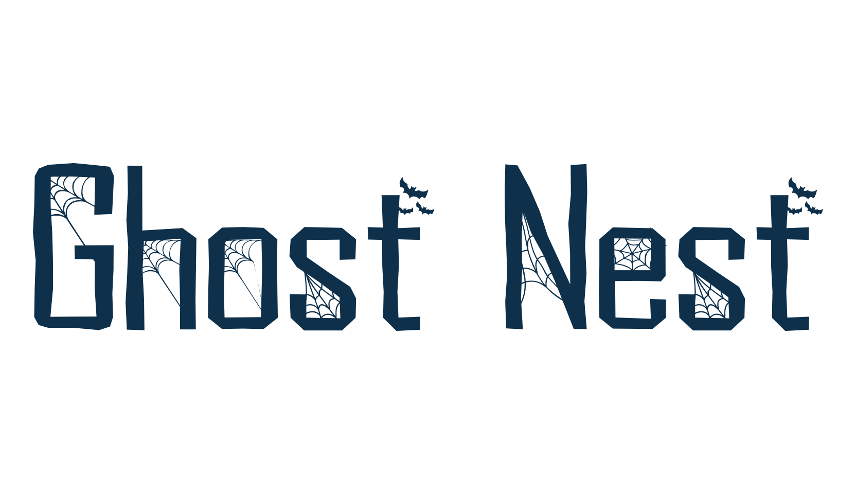 Ghost Nest, fancy decorative font preview
