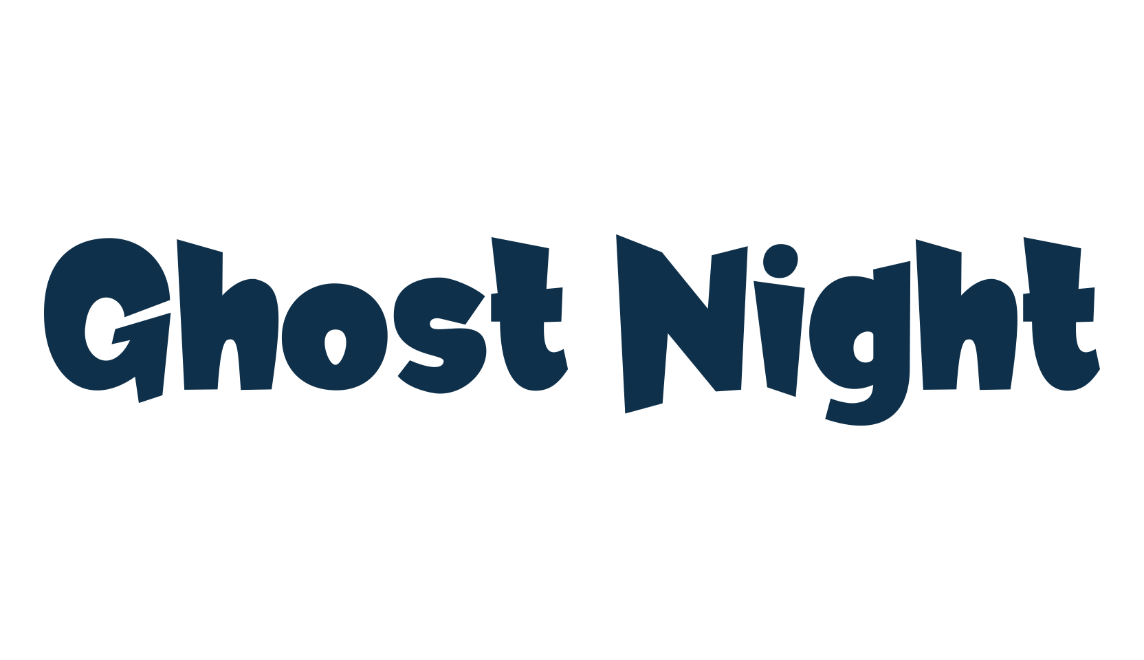 Ghost Night, fancy decorative font preview