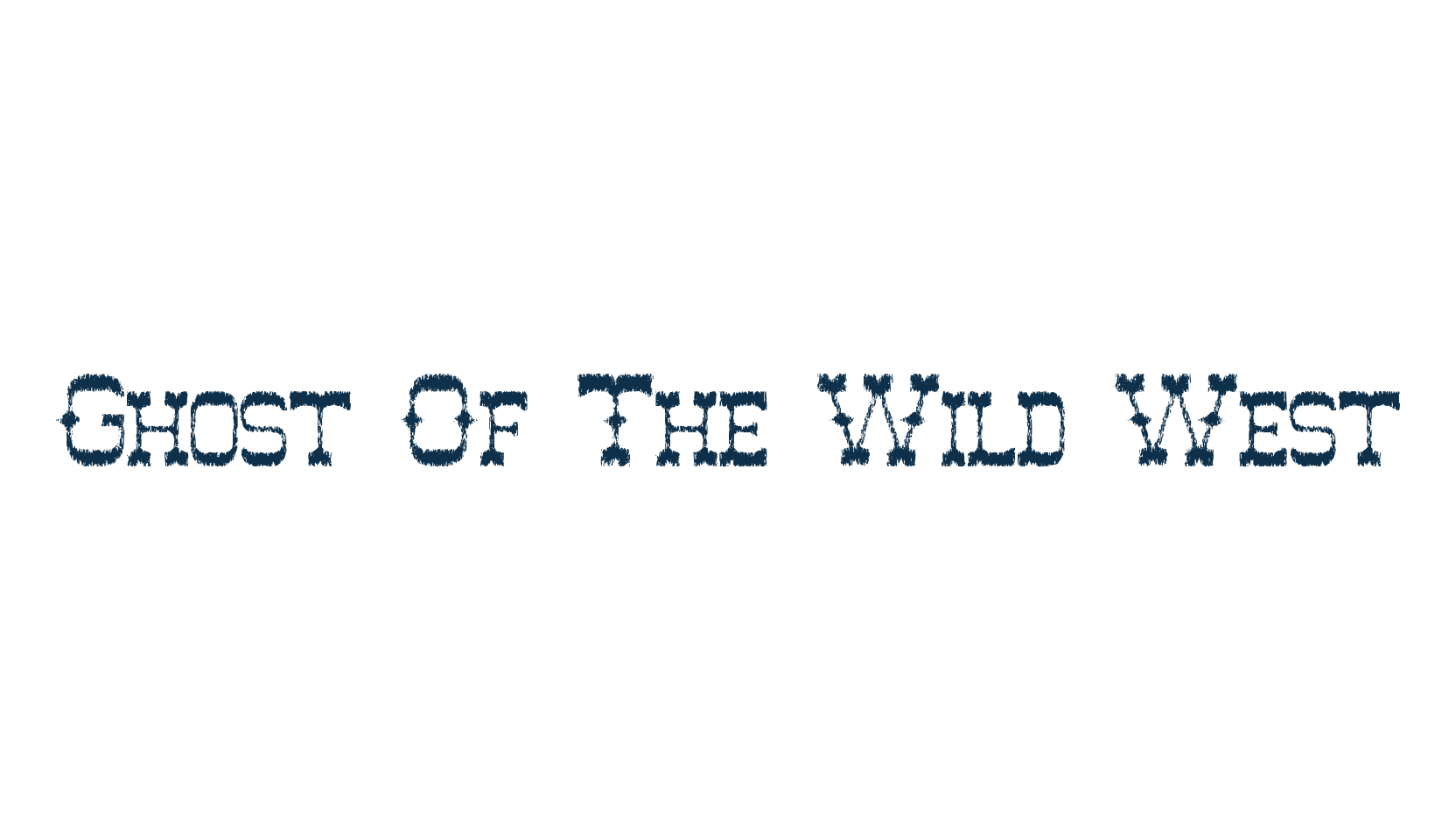 Ghost Of The Wild West, western font preview