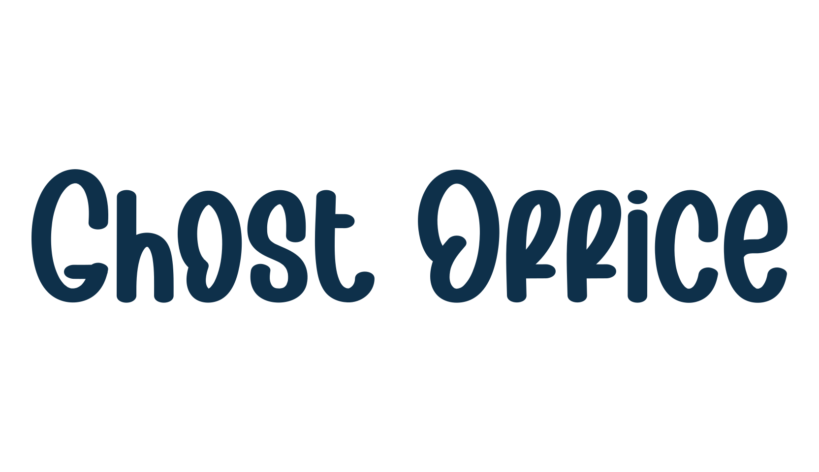 Ghost Office, fancy decorative font preview