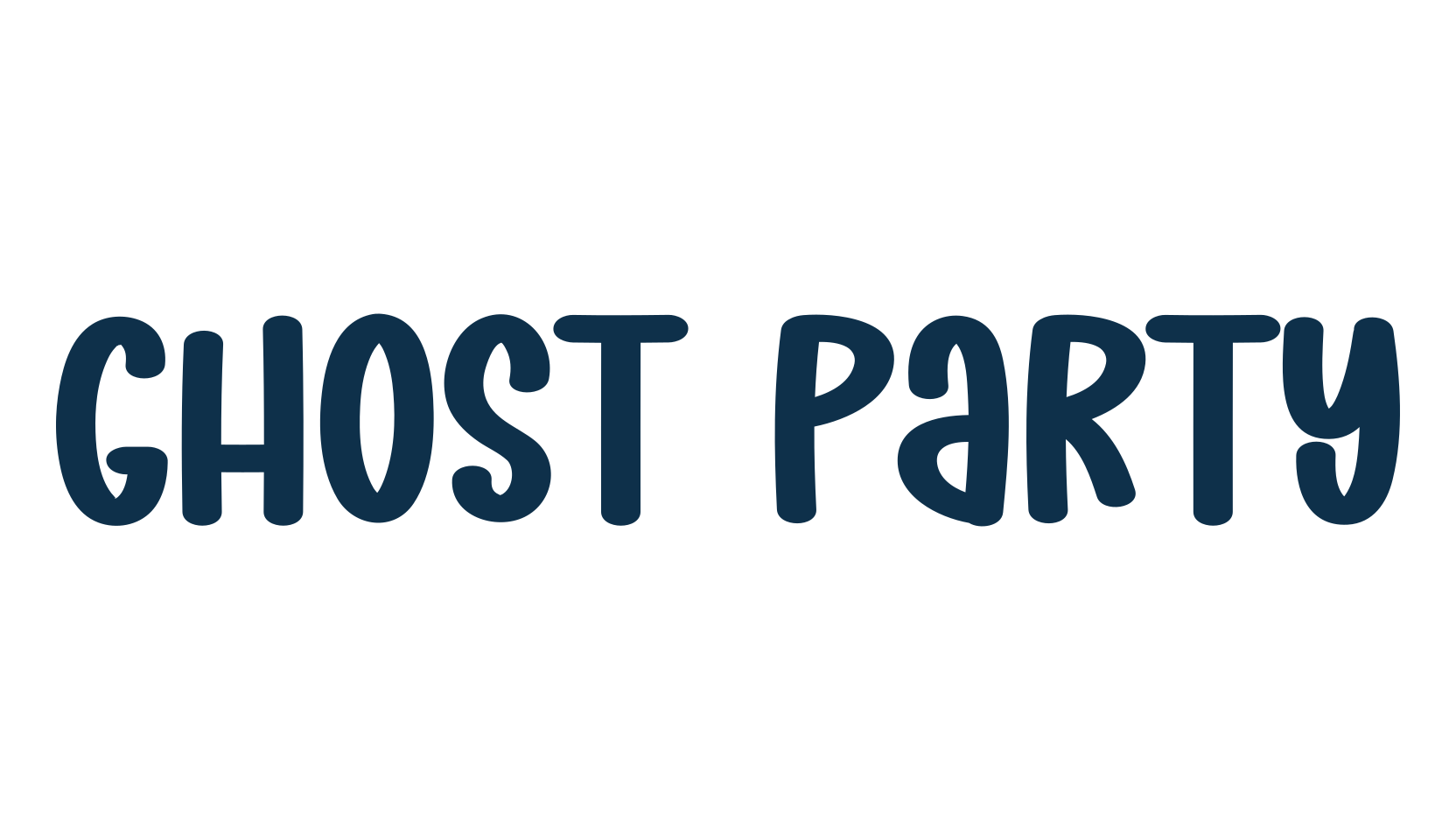 Ghost Party, fancy decorative font preview