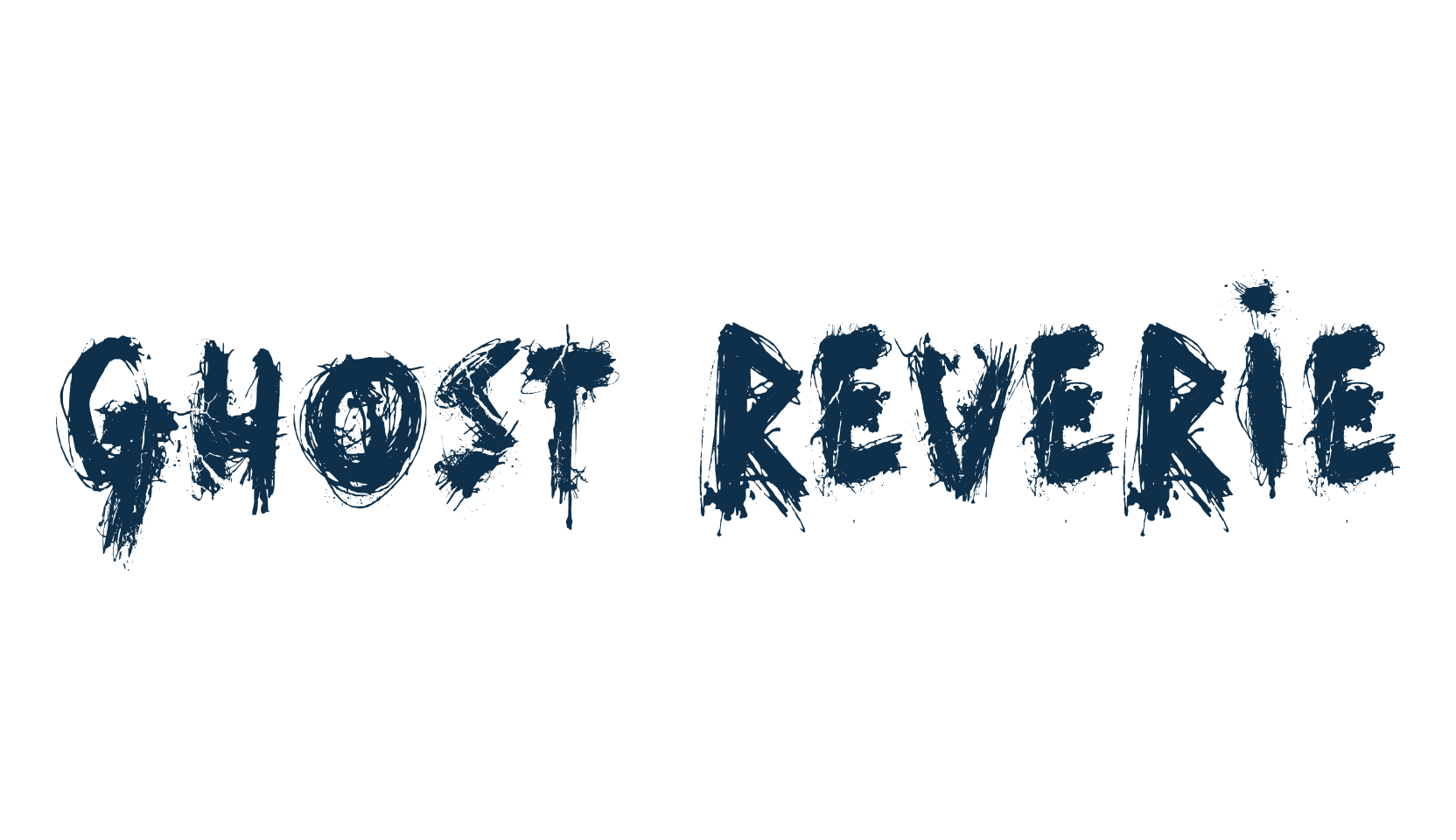 Ghost Reverie, script trash fancy decorative calligraphy font preview