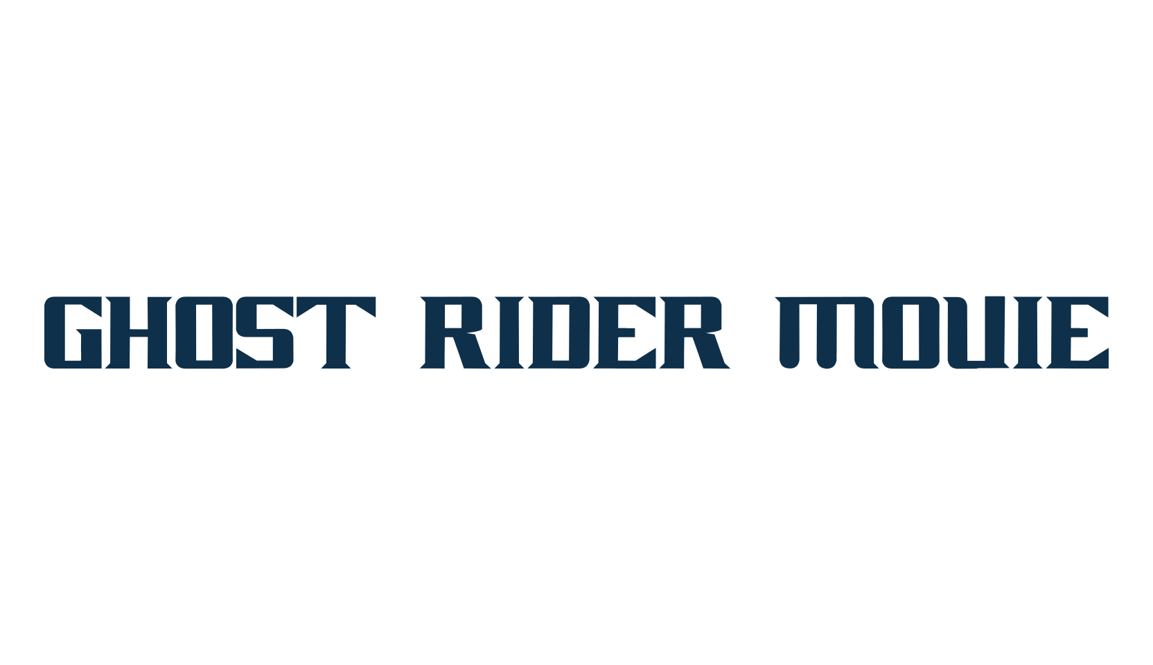 Ghost Rider Movie, modern font preview