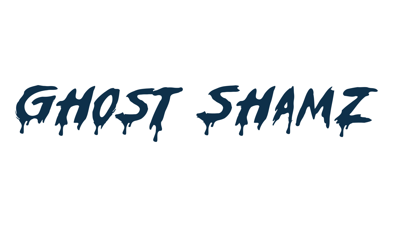 Ghost Shamz, fancy decorative font preview