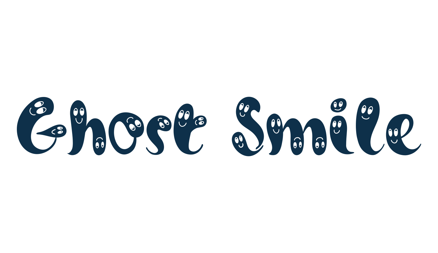 Ghost Smile, display market font preview