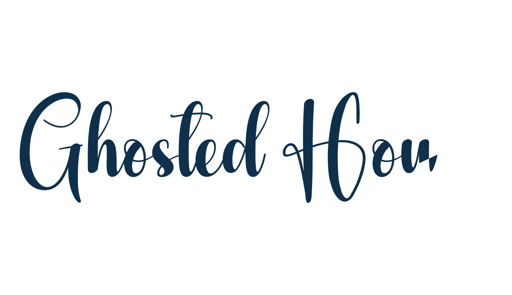 Ghosted House, fancy decorative font preview
