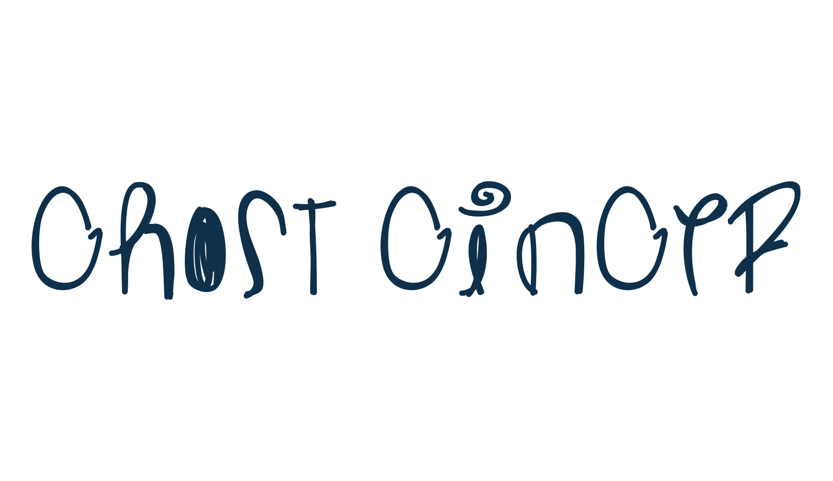 Ghost Ginger, fancy cartoon decorative font preview