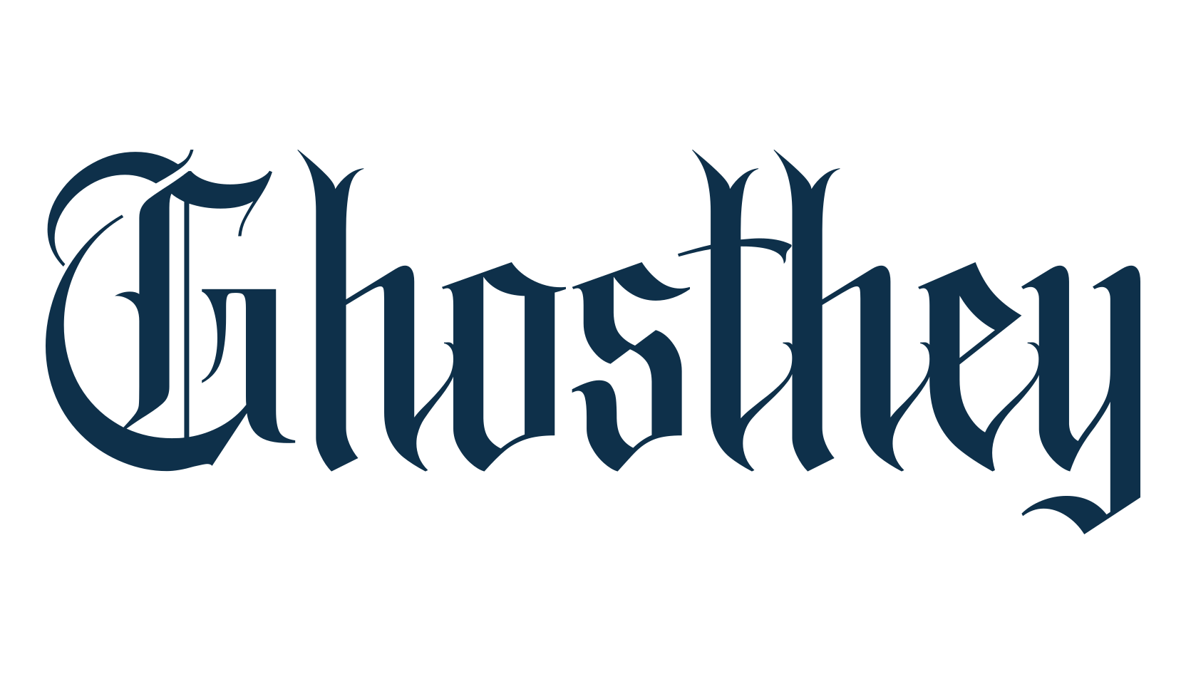 Ghosthey, gothic medieval font preview