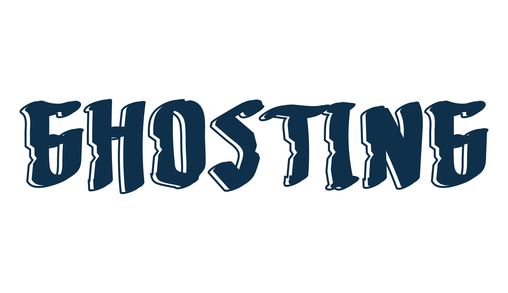 Ghosting (ghosting-3), graffiti font preview