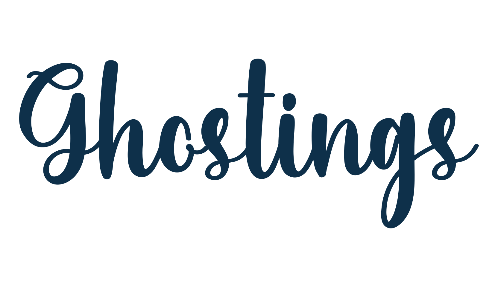 Ghostings, display market font preview