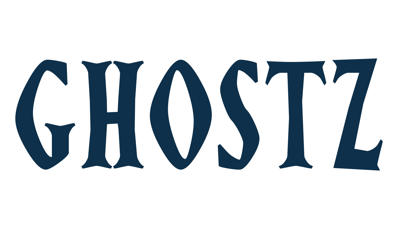 Ghostz, holiday halloween fancy decorative horror font preview