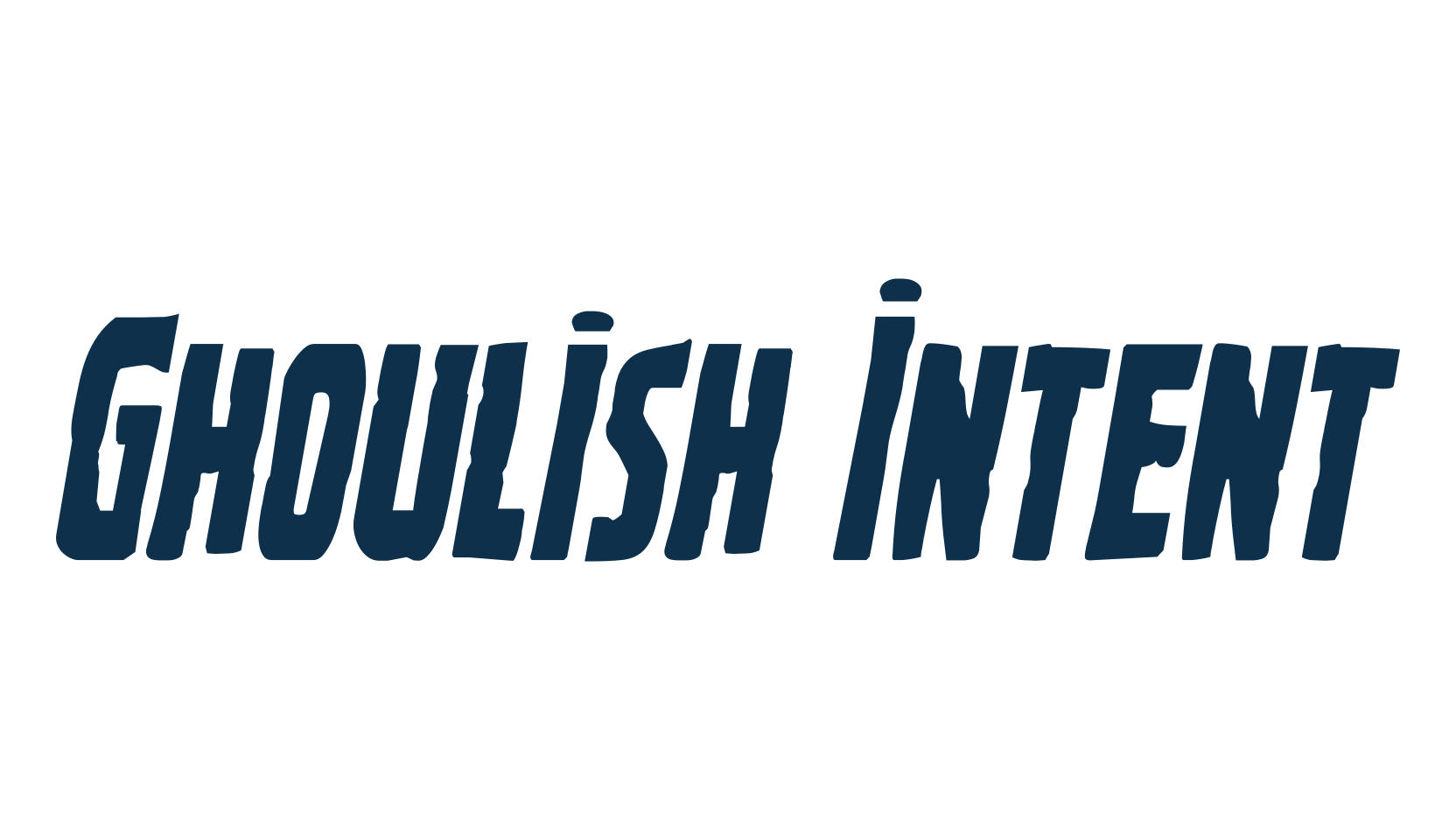 Ghoulish Intent, halloween font preview