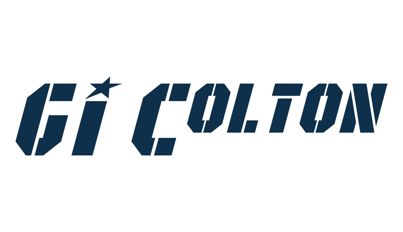 GI Colton, stencil, army font preview