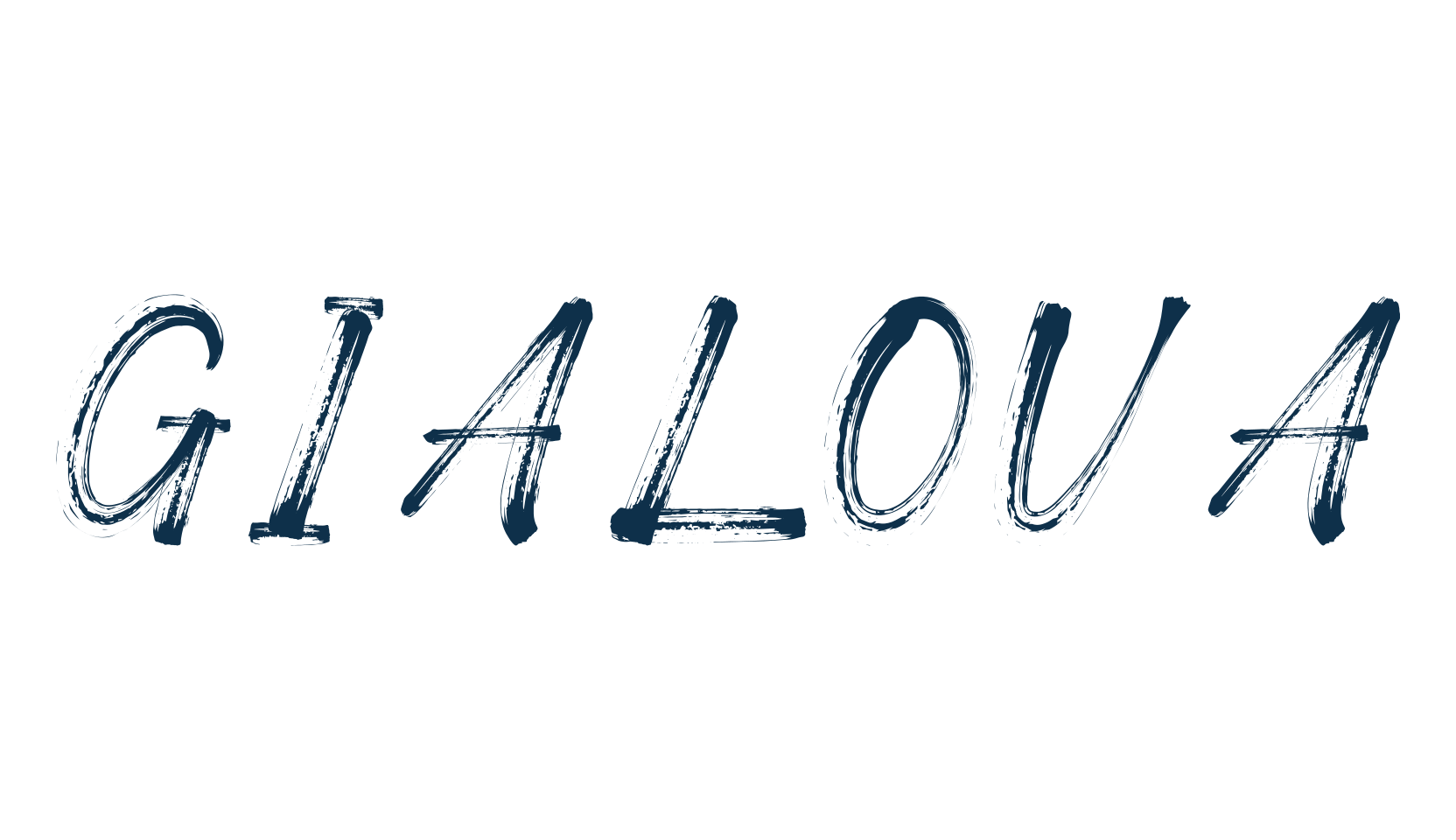Gialova, brush font preview