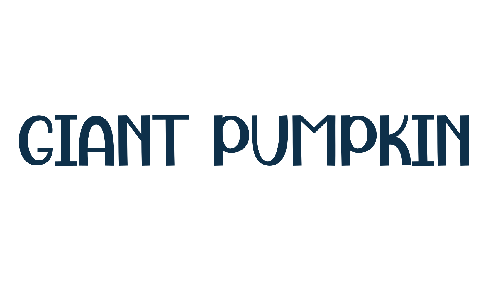 Giant Pumpkin, fancy various decorative font preview