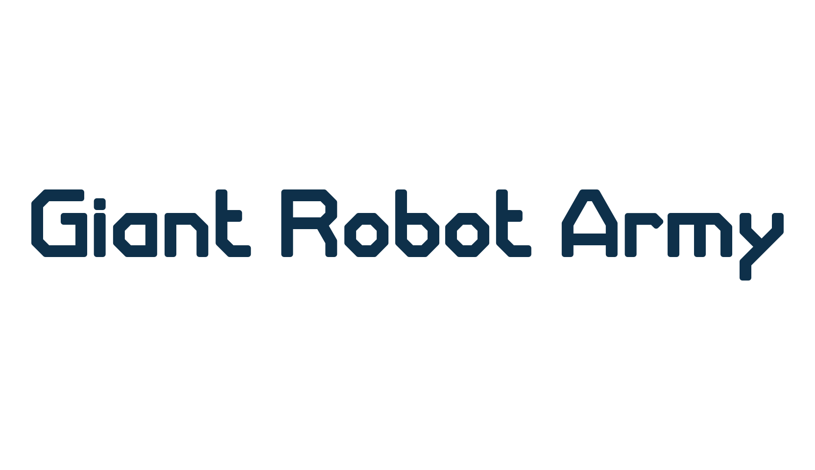 Giant Robot Army, techno sci-fi font preview