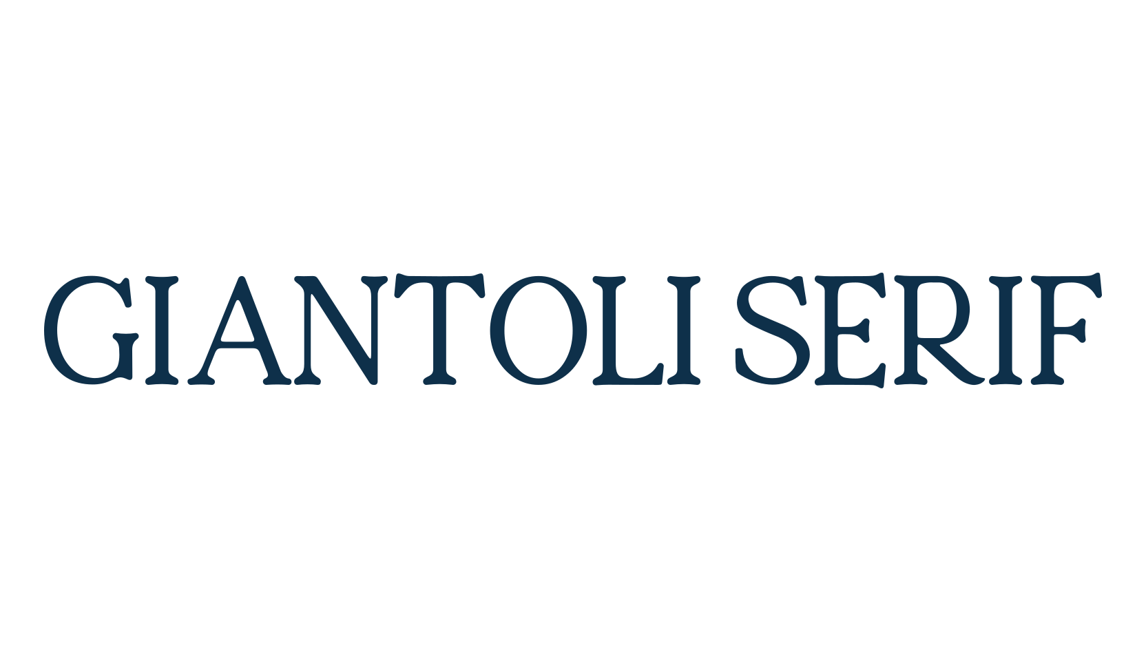 Giantoli Serif, basic serif font preview