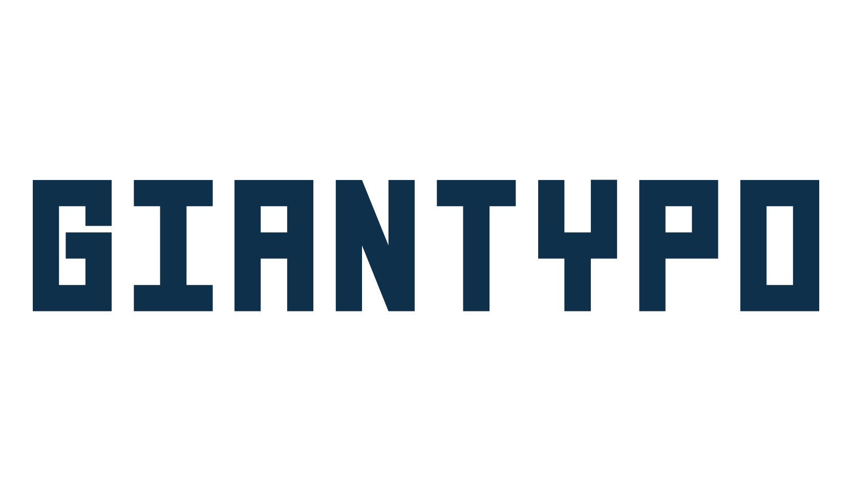 Giantypo, square font preview