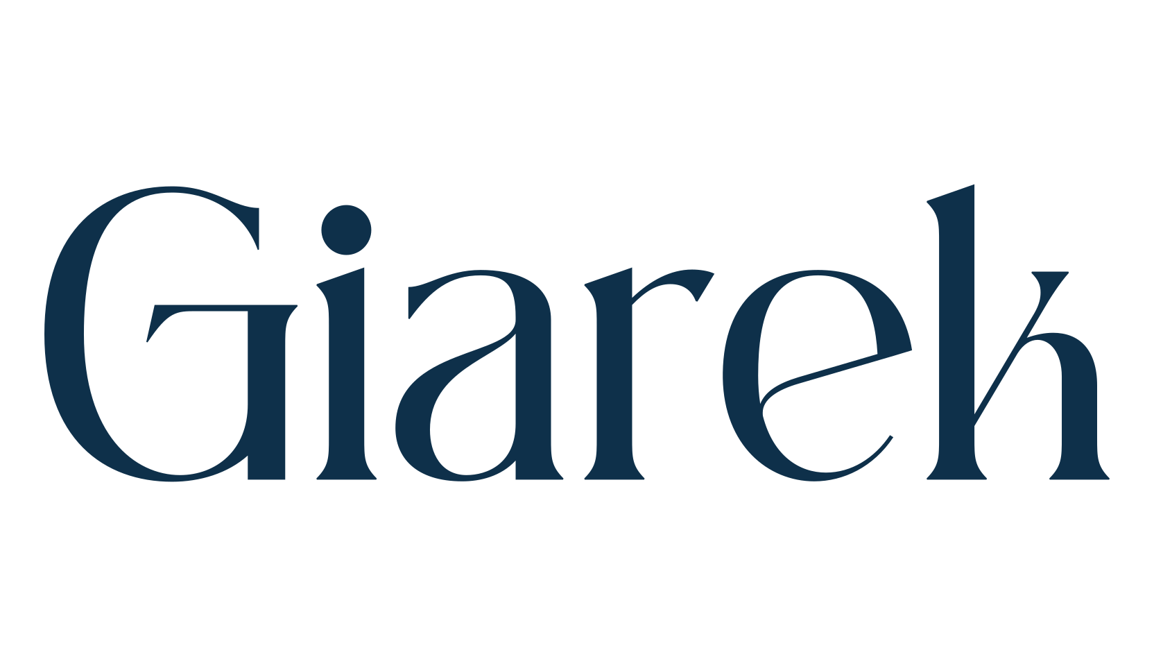 Giarek, serif font preview