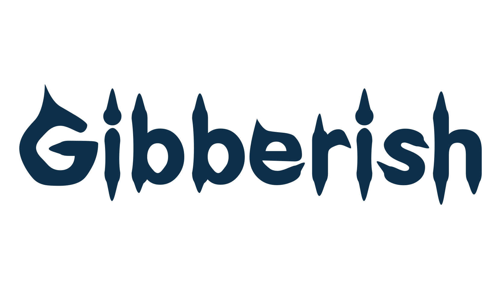 Gibberish, various font preview