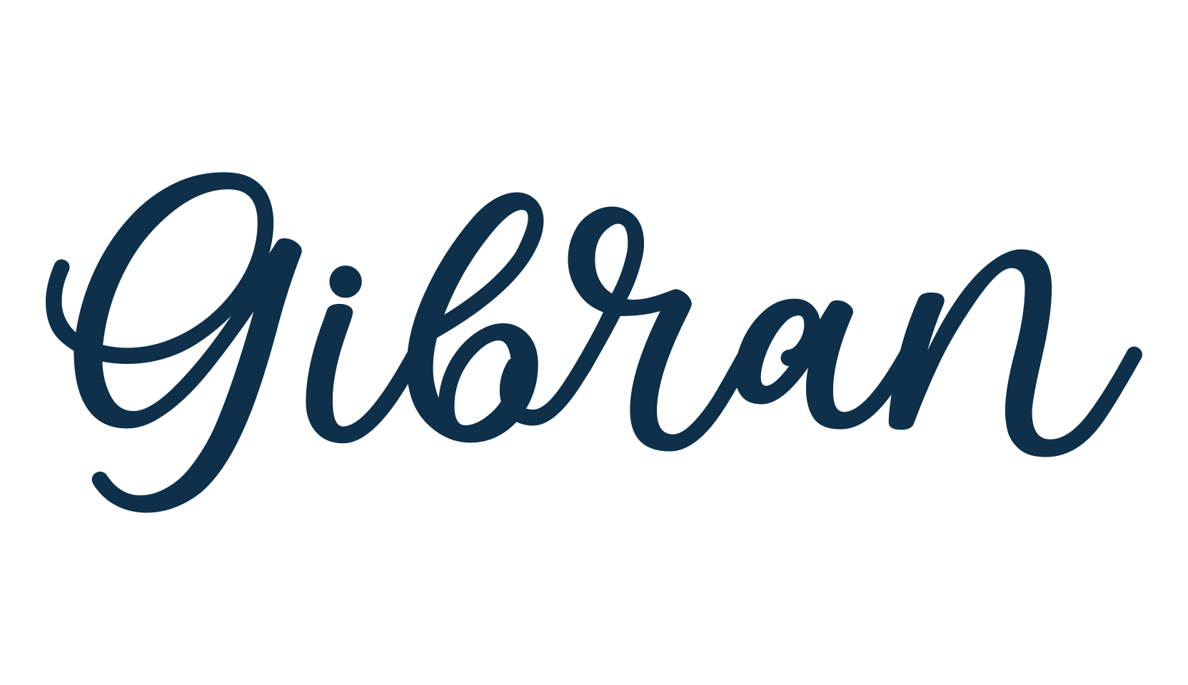 Gibran, script calligraphy fancy decorative font preview