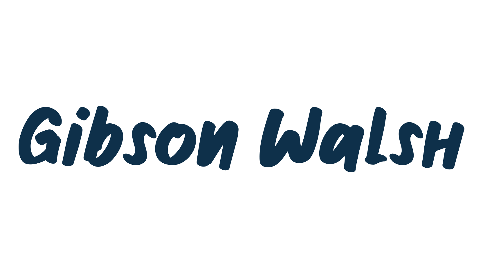 Gibson Walsh, script brush fancy decorative calligraphy font preview
