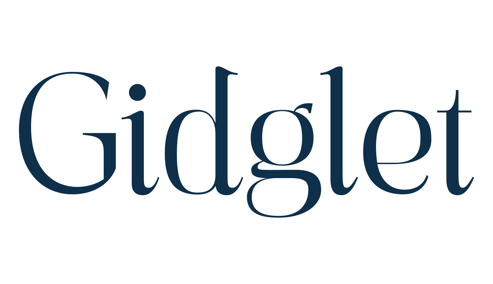 Gidglet, serif font preview