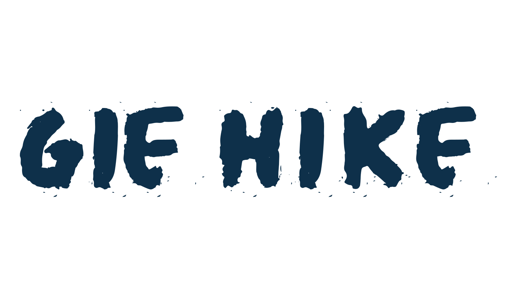 Gie Hike, trash font preview