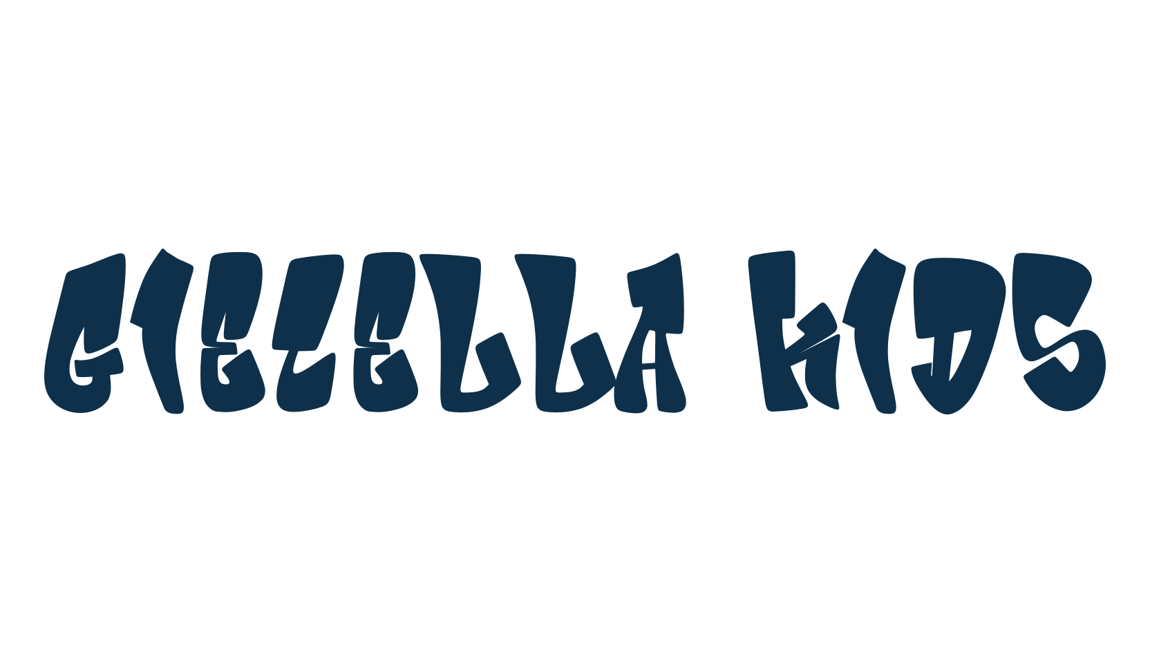 Giecella Kids, fancy cartoon decorative font preview