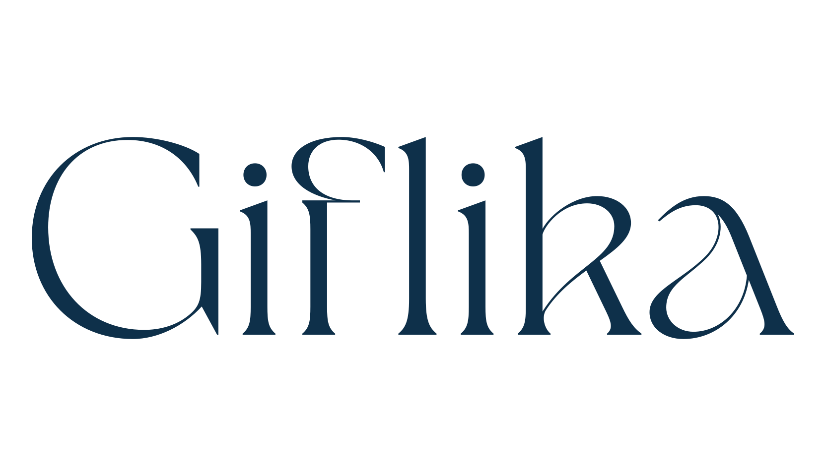 Giflika, serif font preview