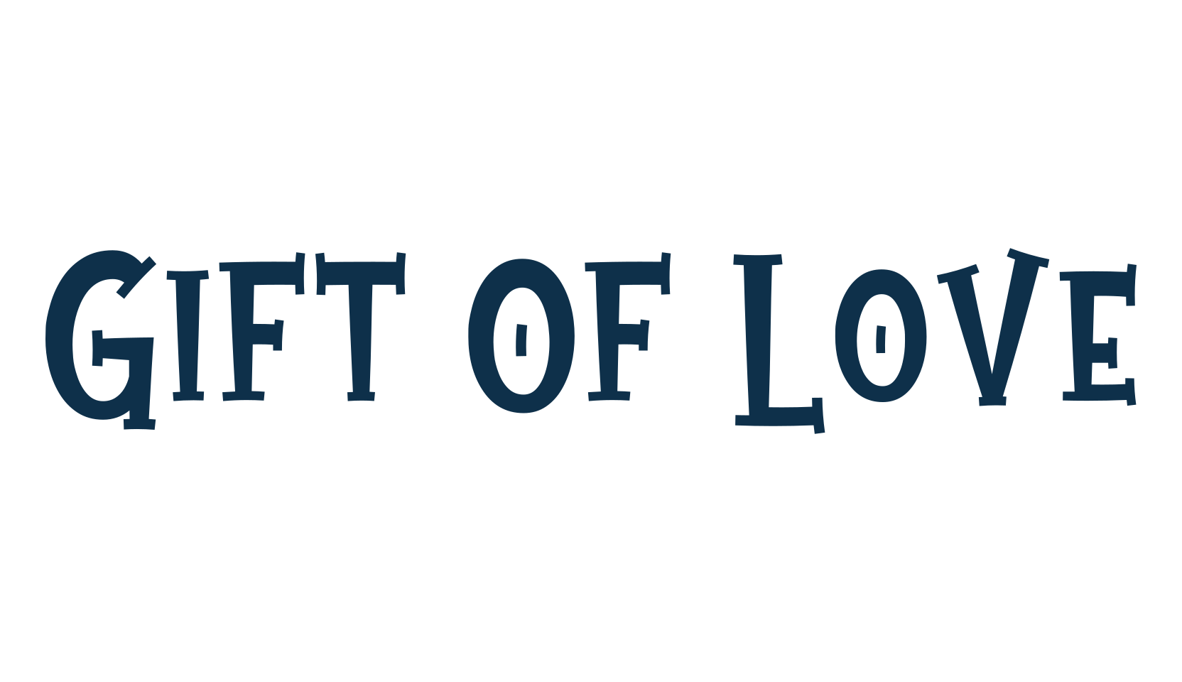 Gift Of Love, fancy cartoon decorative font preview