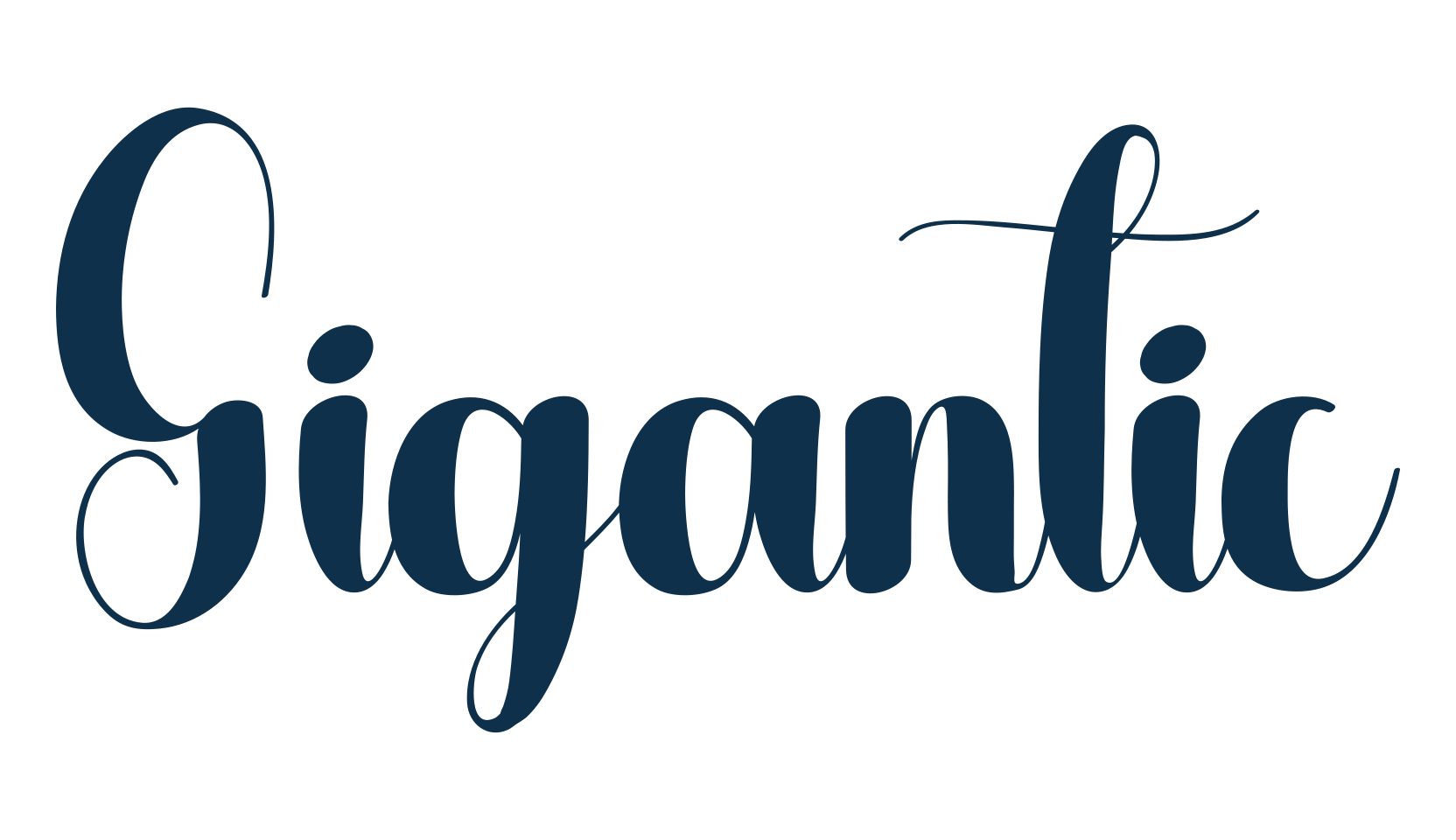 Gigantic, fancy decorative font preview