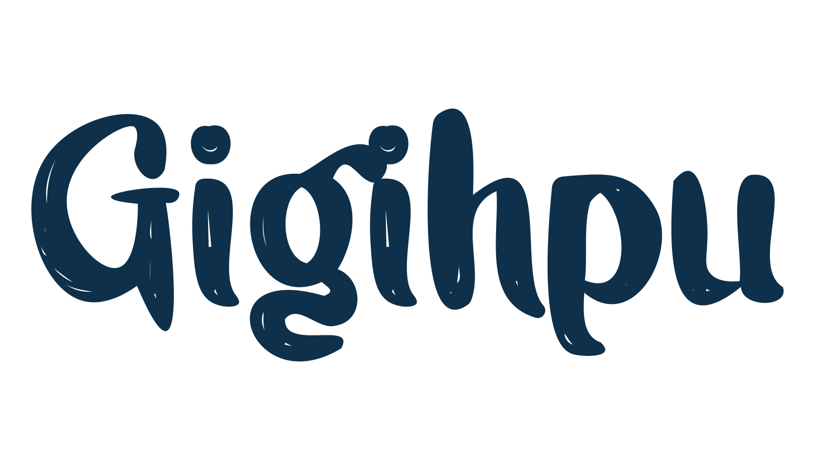 Gigihpu, script brush fancy decorative calligraphy font preview