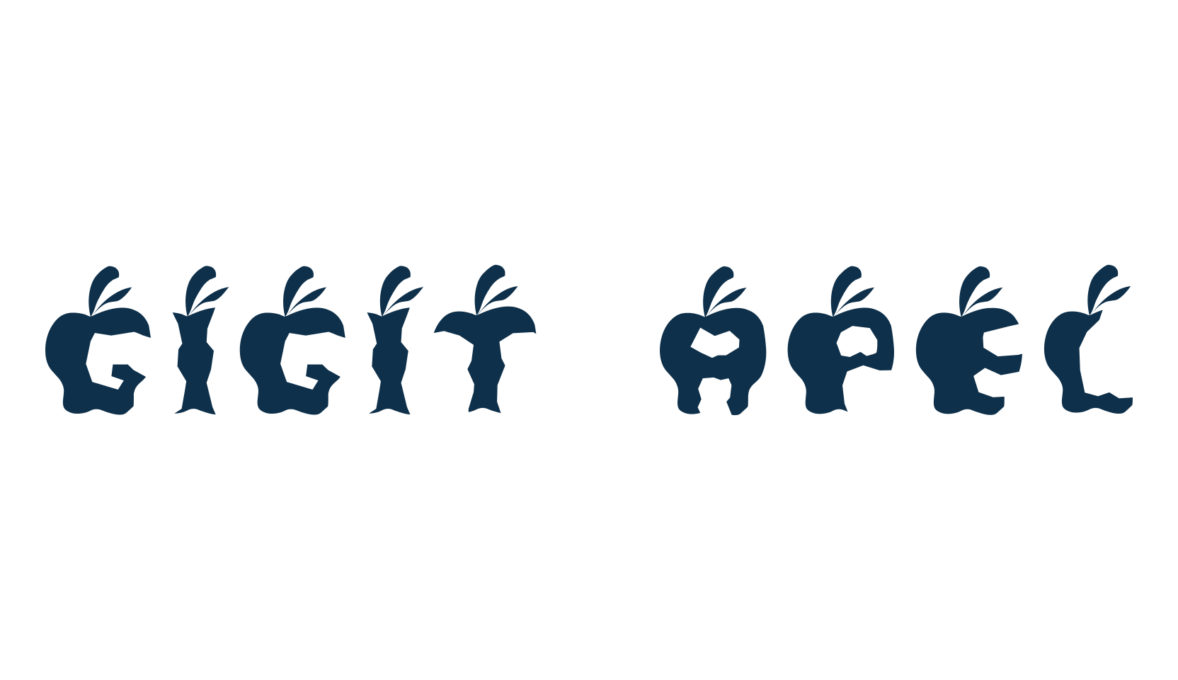 Gigit Apel, fancy decorative font preview