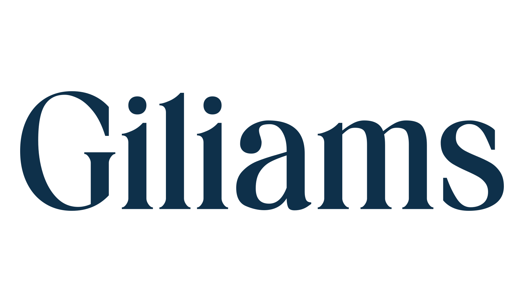 Giliams, basic serif font preview