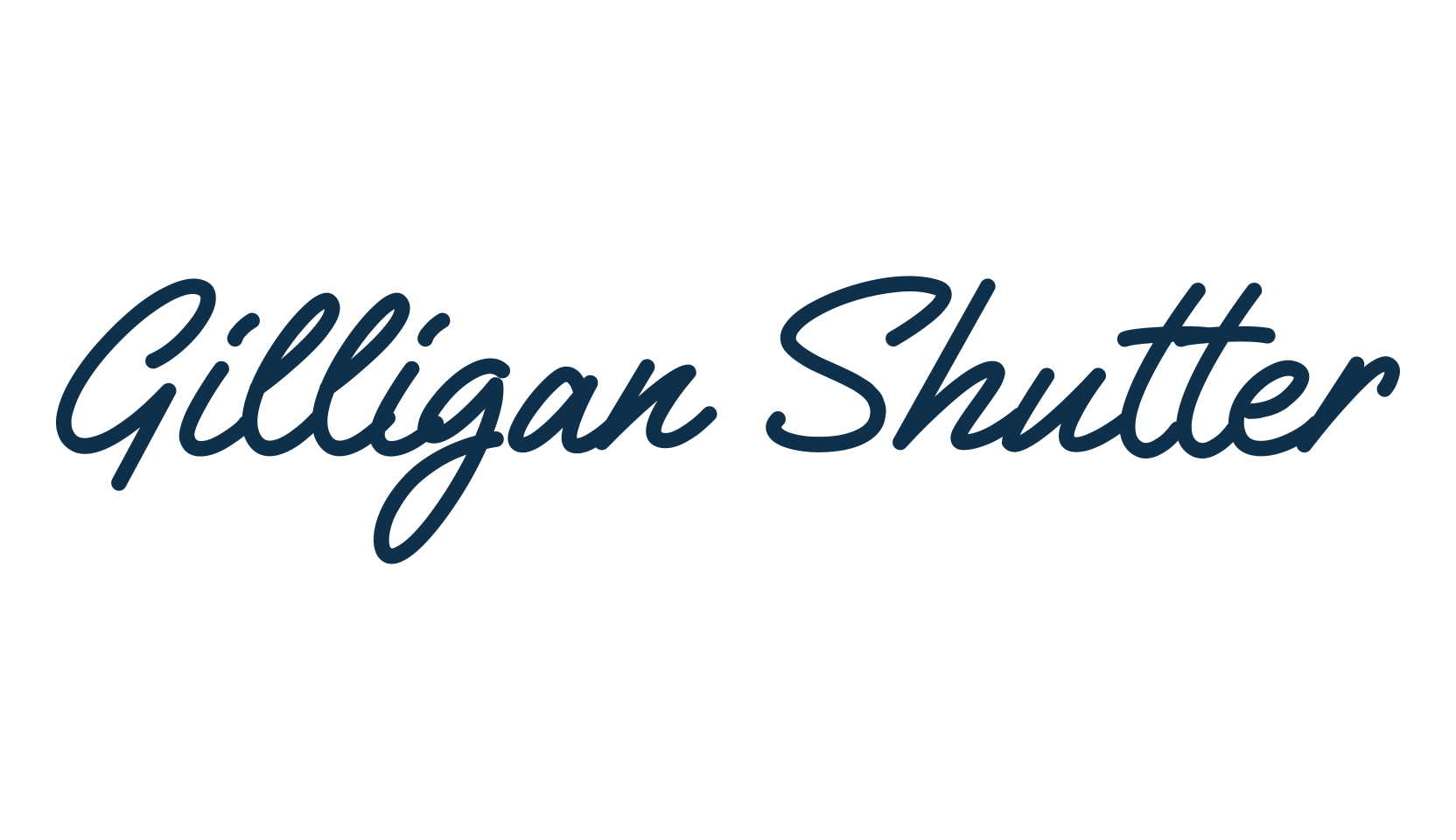 Gilligan Shutter, handwriting font preview