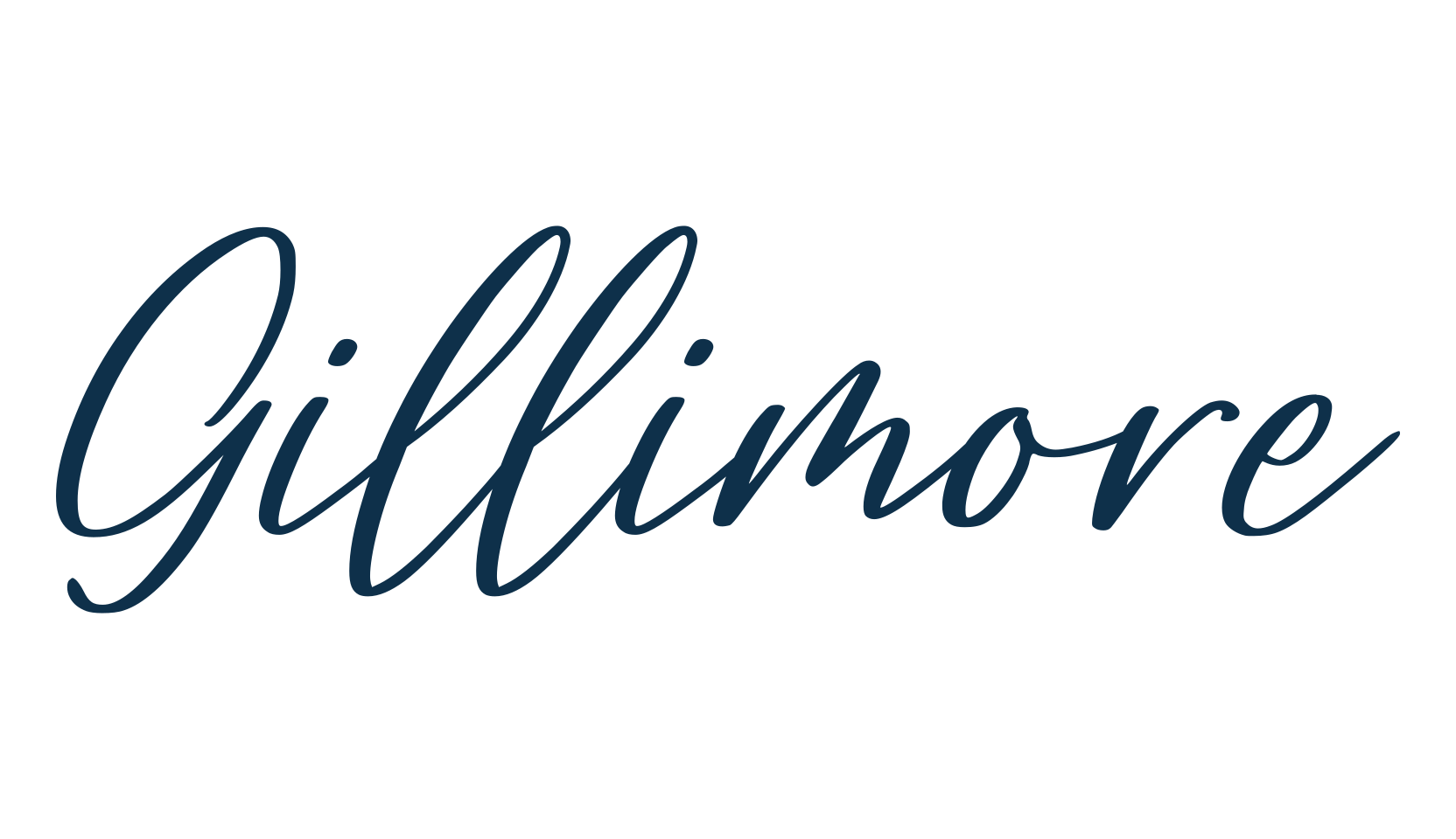 Gillimore, handwriting font preview