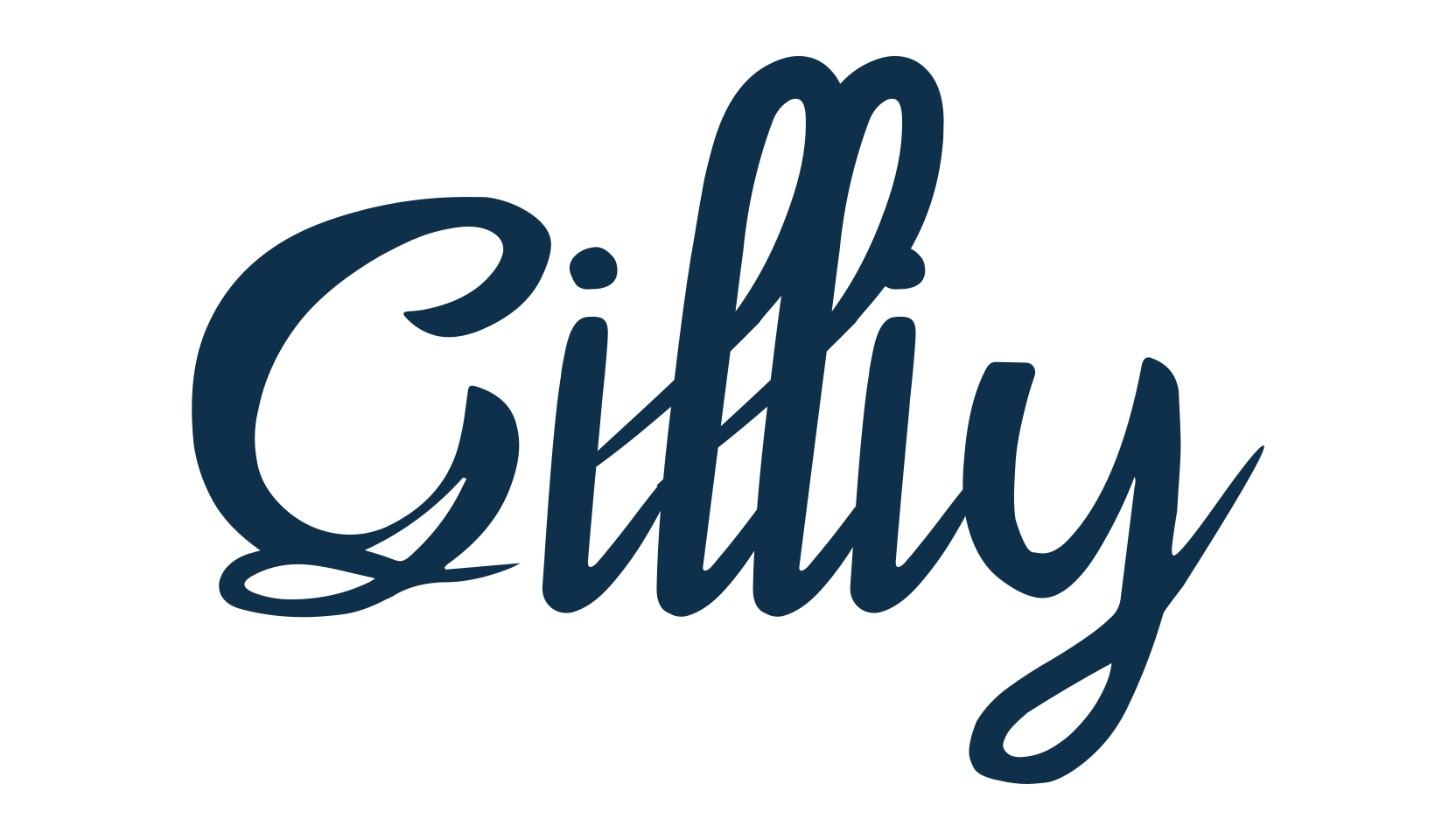 Gilliy, fancy decorative font preview