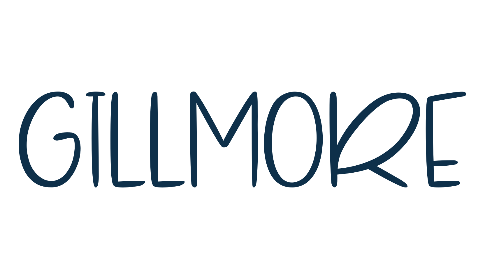 Gillmore, fancy decorative font preview
