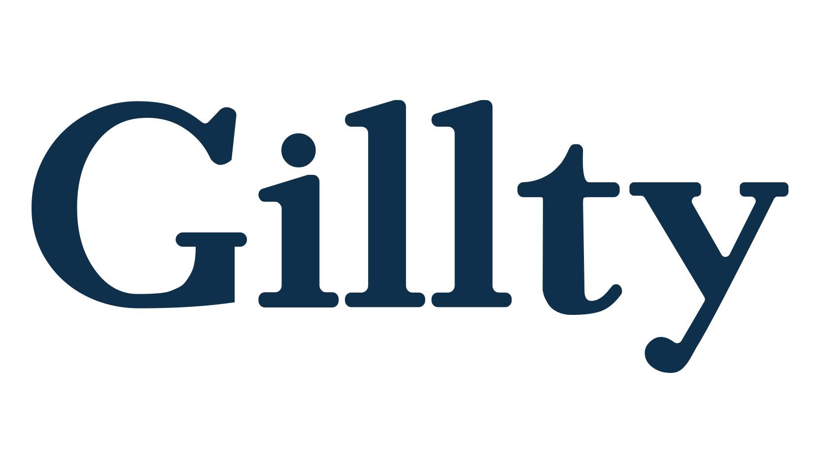Gillty, serif font preview