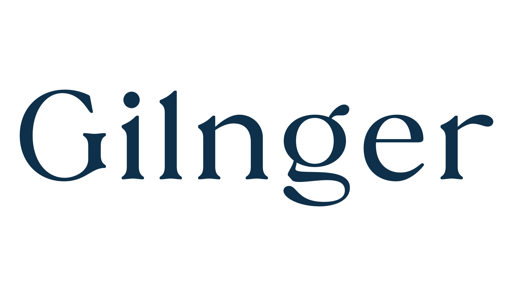 Gilnger, serif font preview