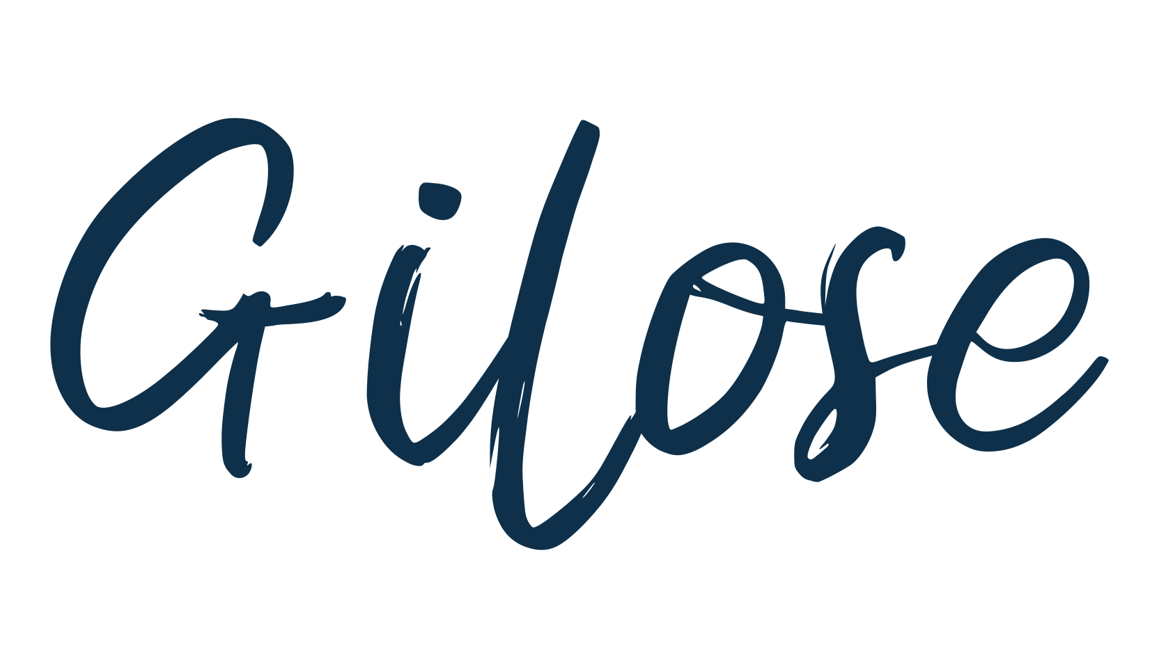 Gilose, script brush fancy decorative calligraphy font preview