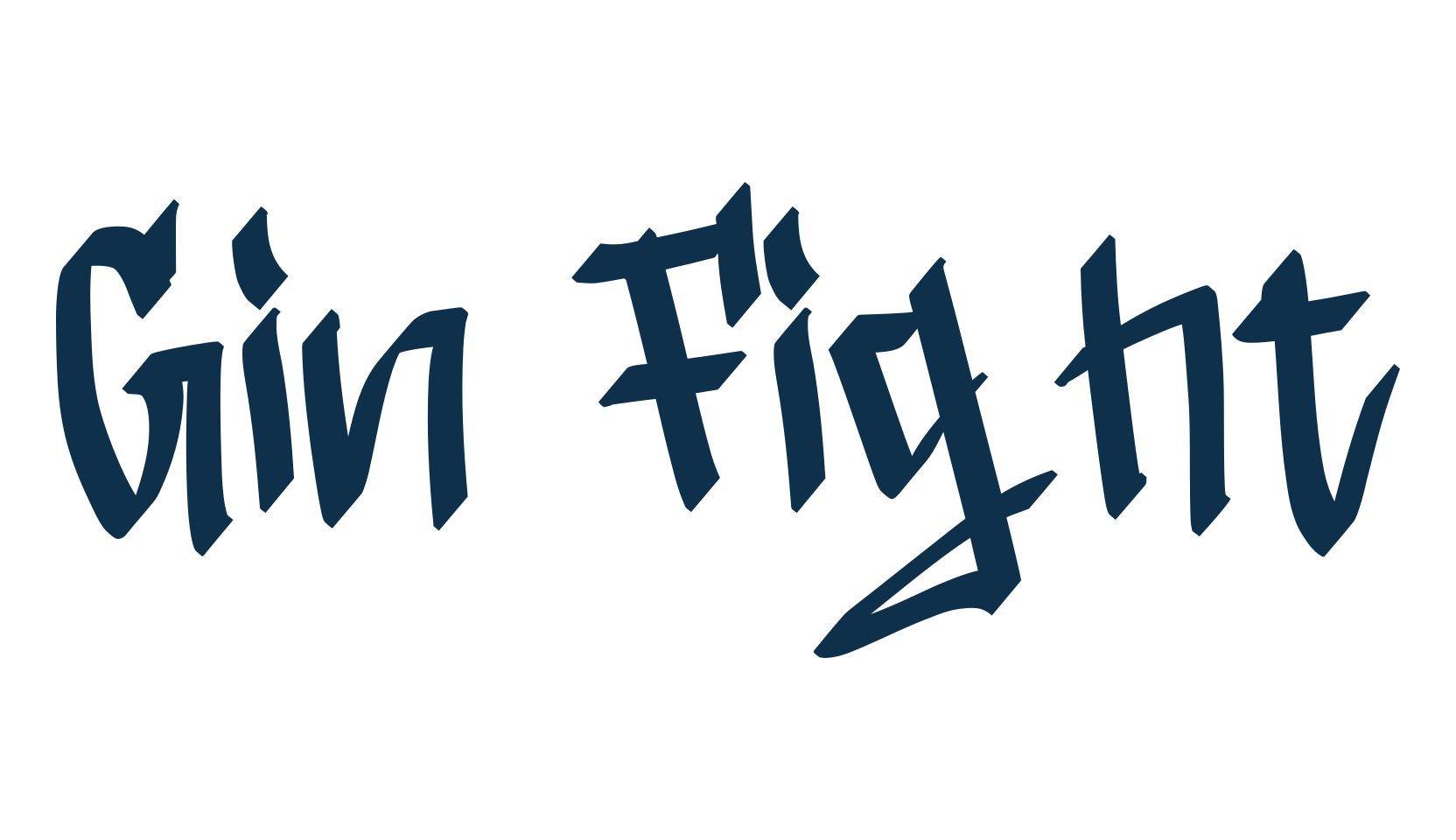 Gin Fight, graffiti font preview