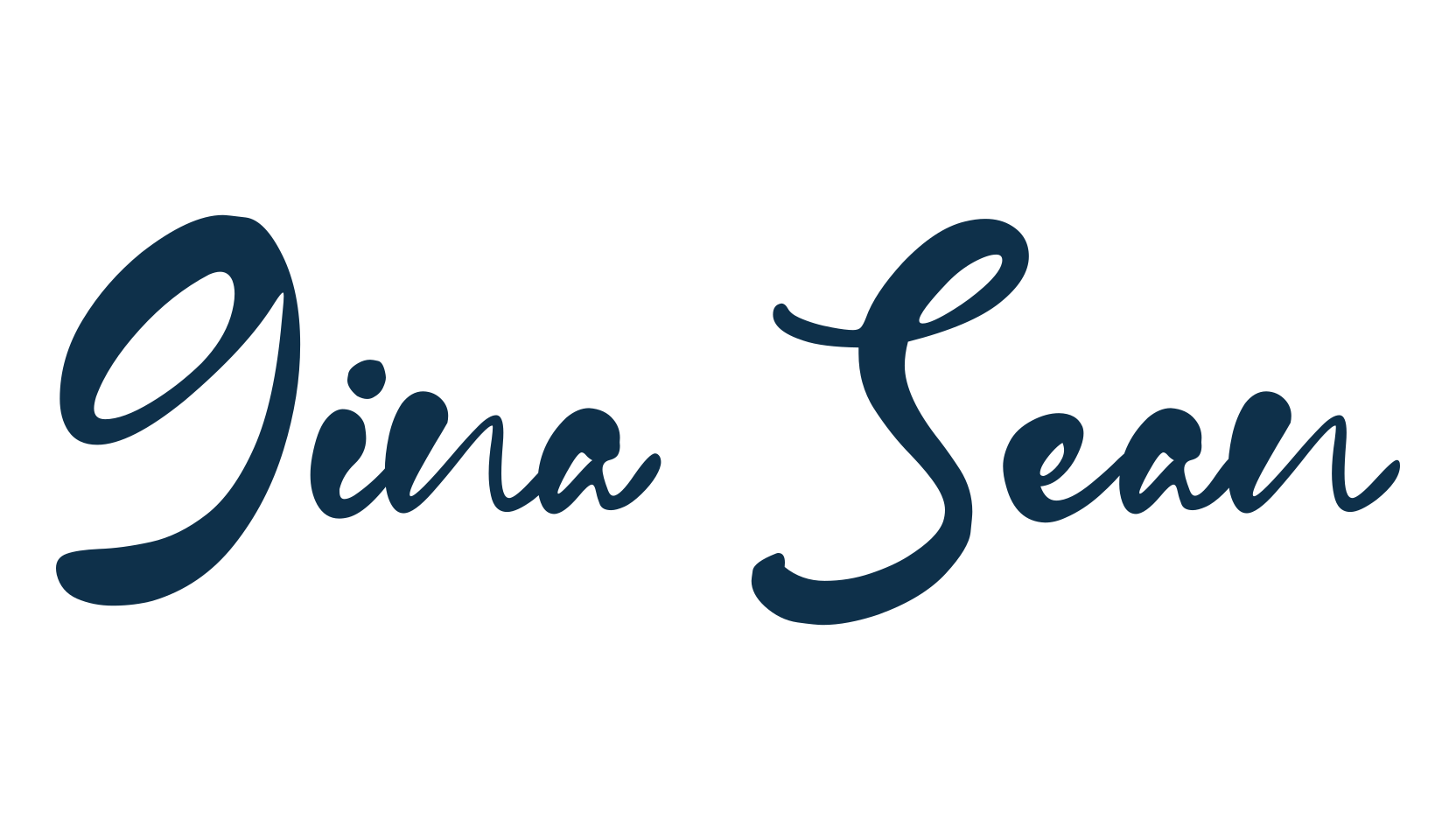 Gina Sean, fancy various decorative script calligraphy font preview