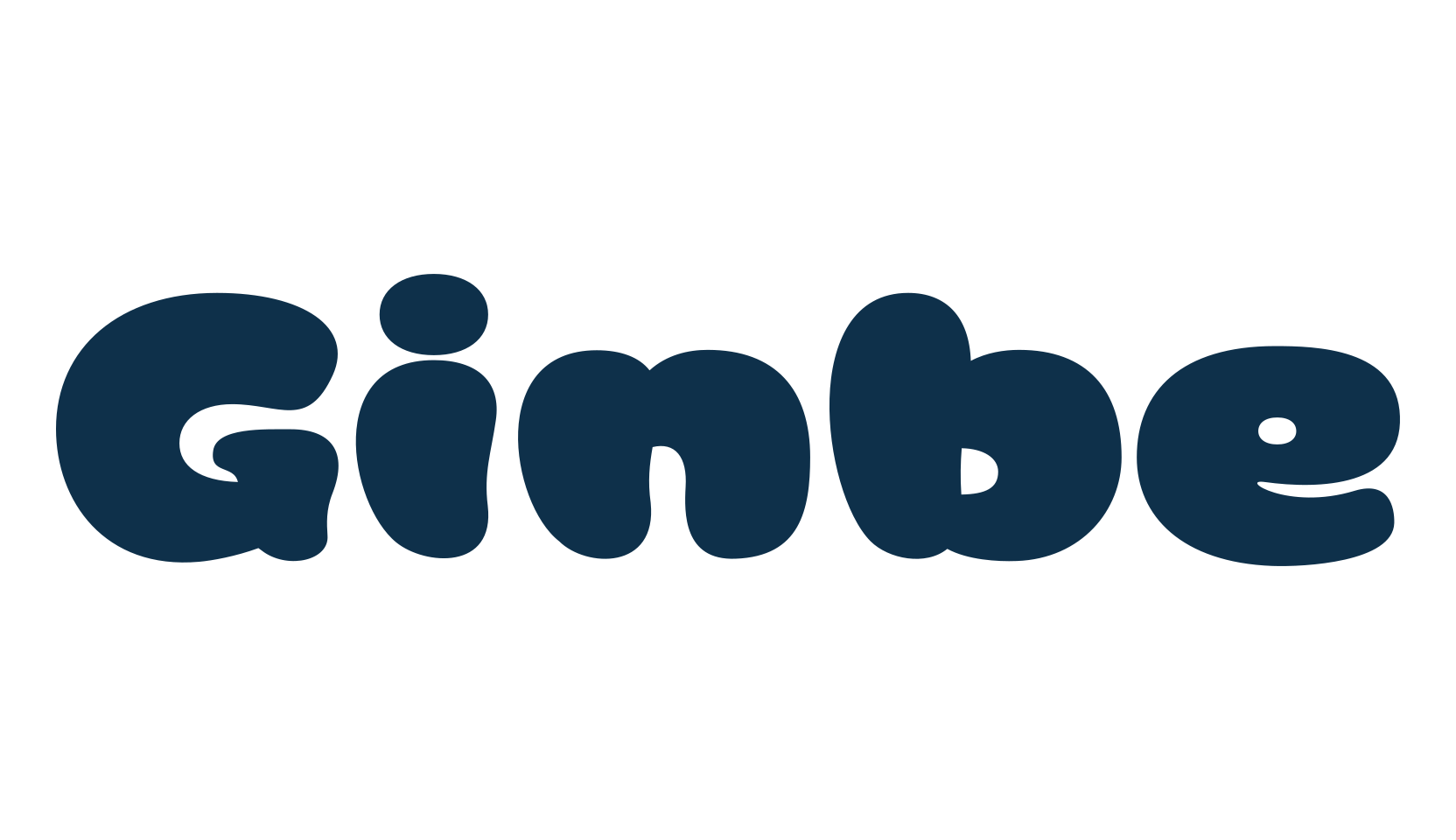 Ginbe, cartoon font preview