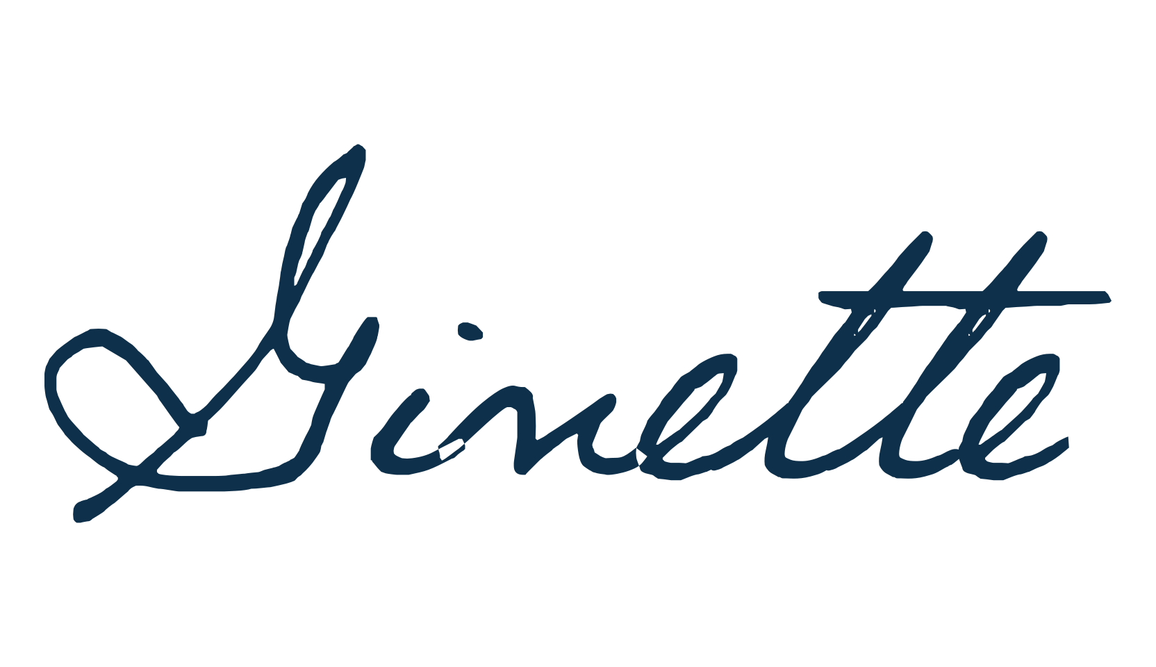Ginette, handwriting font preview
