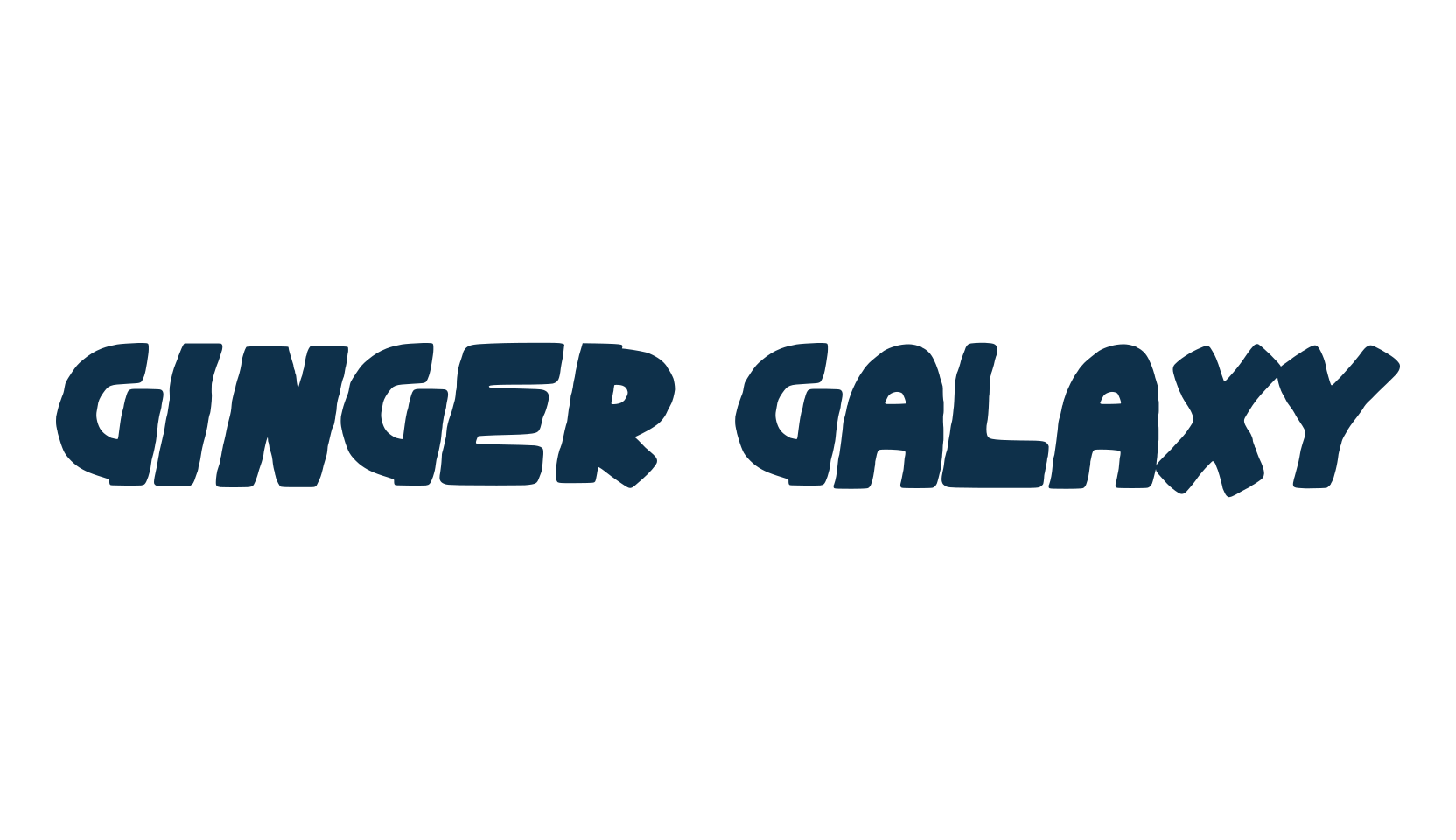 Ginger Galaxy, fancy cartoon decorative font preview