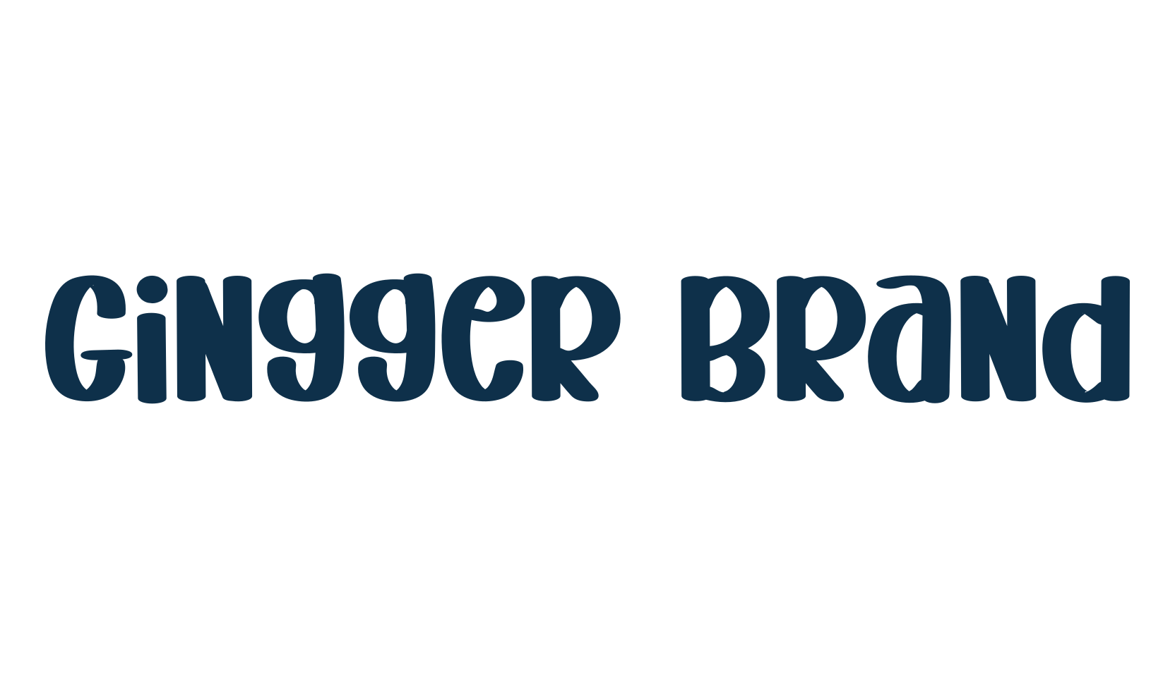 Gingger Brand, fancy various decorative script calligraphy font preview