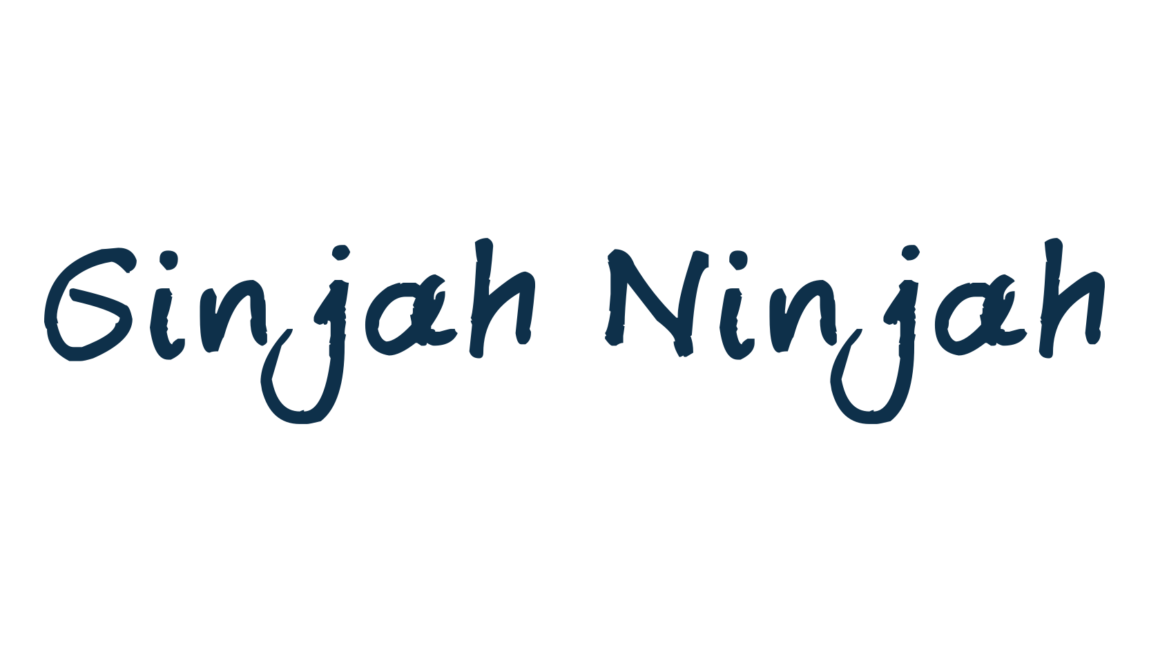 Ginjah Ninjah, handwriting font preview